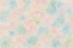 ブルーとグリーンを基調にしたパステル水彩背景