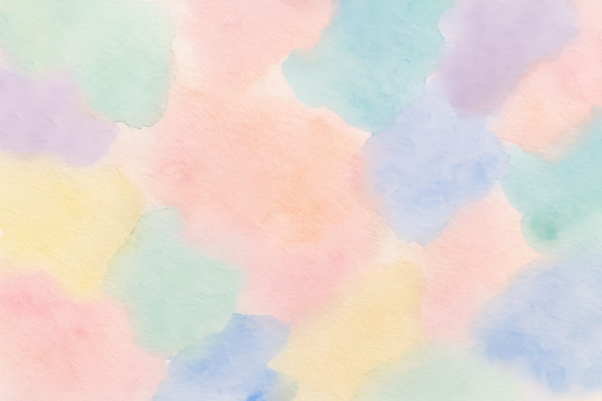 大きめの水彩タッチが特徴のパステル背景