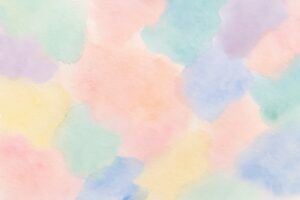 大きめの水彩タッチが特徴のパステル背景