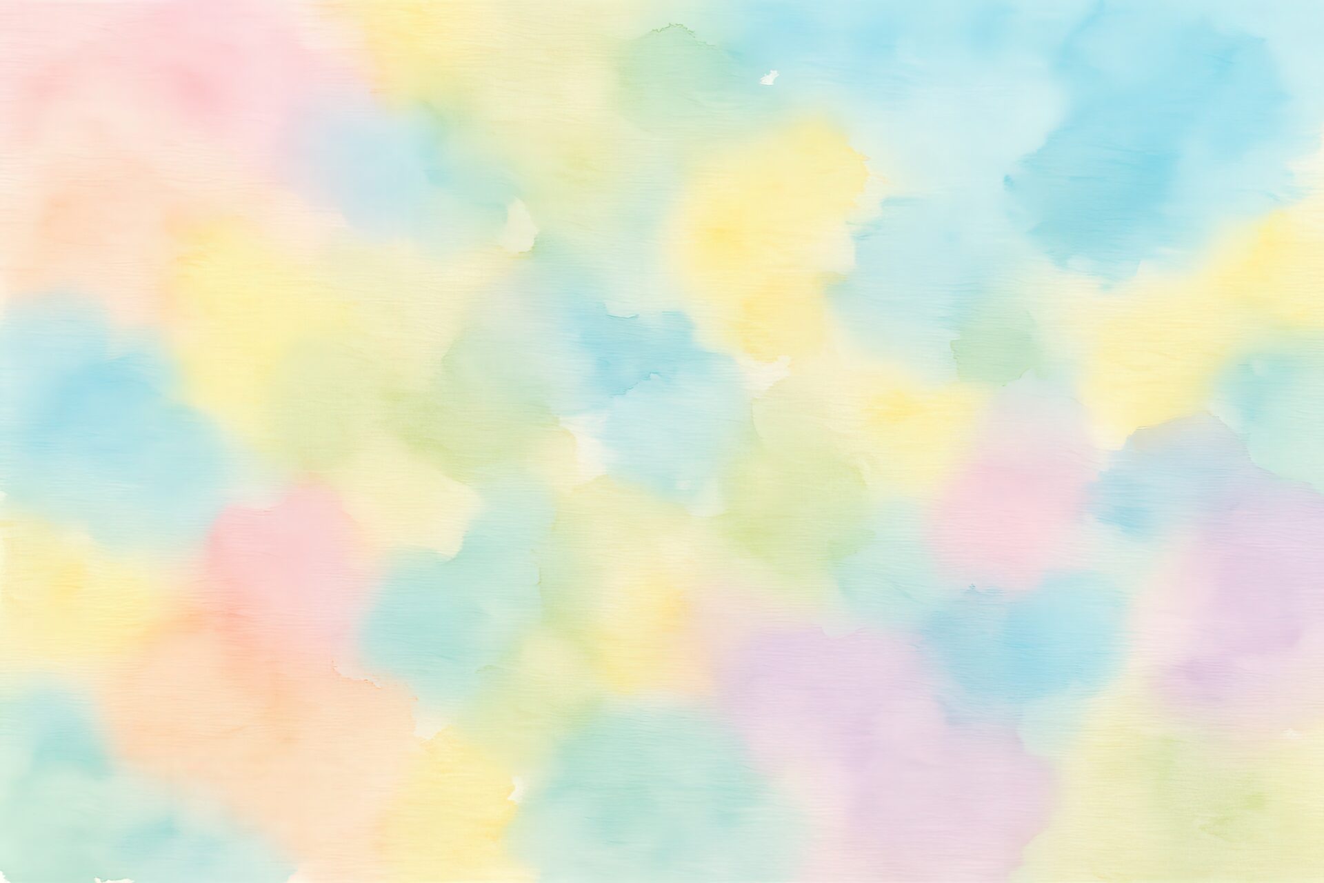 明るく柔らかなトーンの水彩パステル背景