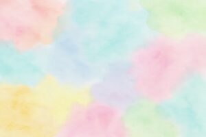 カラフルなにじみが広がるパステル絵の具背景