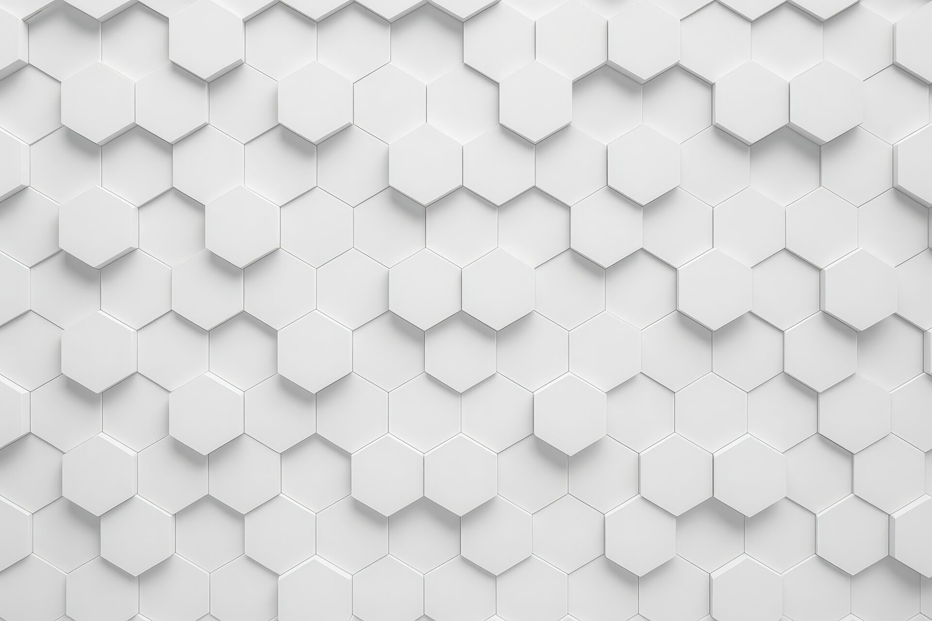 シンプルで洗練された白の六角形背景素材