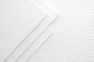 重なり合う白い面と波模様の抽象背景