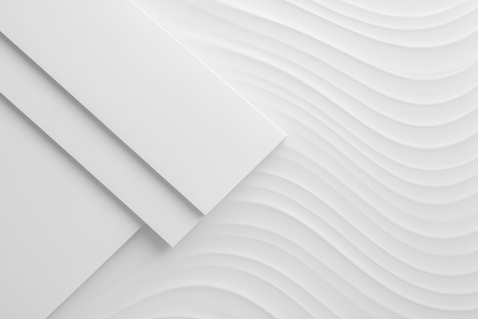 白の幾何学的レイヤーと曲線テクスチャ背景