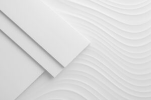 白の幾何学的レイヤーと曲線テクスチャ背景