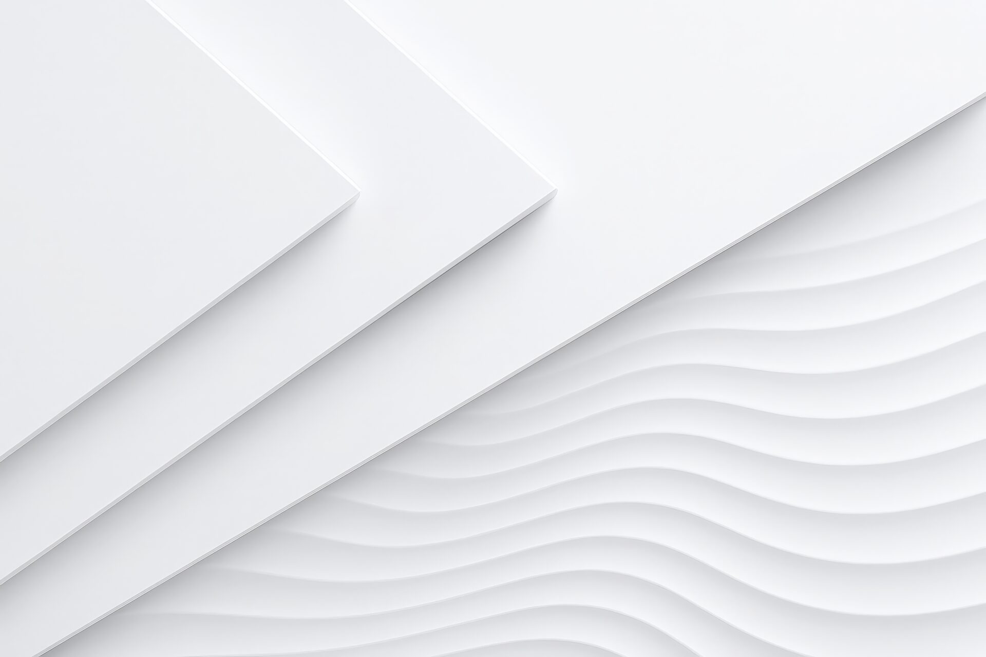 シンプルで立体感のある白背景デザイン