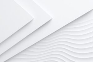 シンプルで立体感のある白背景デザイン