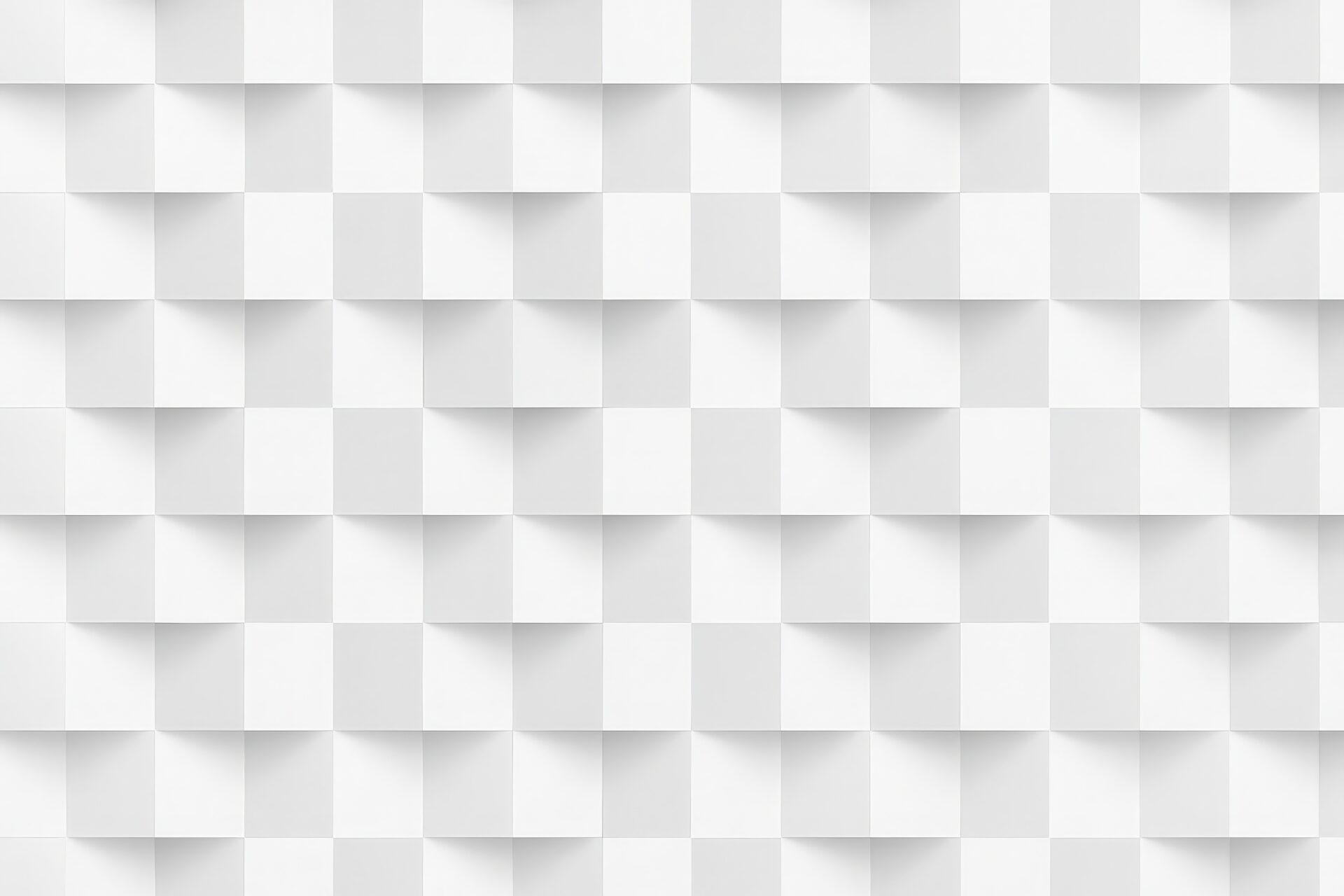 白の正方形ブロックが整列した幾何学背景