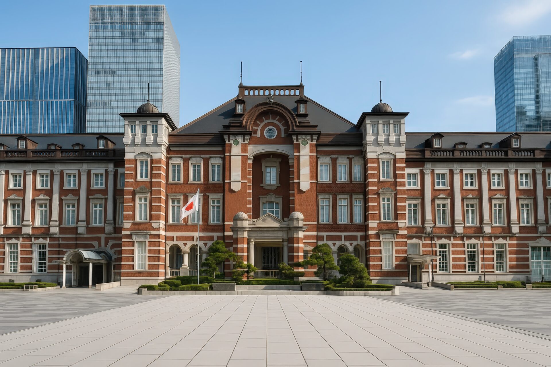 正面から見た東京駅丸の内駅舎