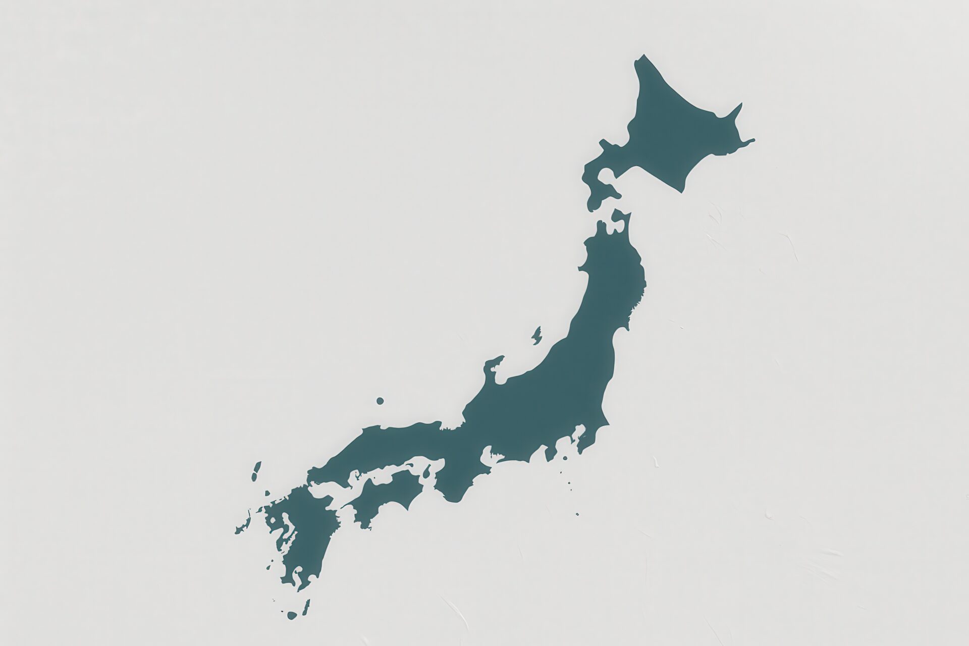 日本列島のシルエット地図