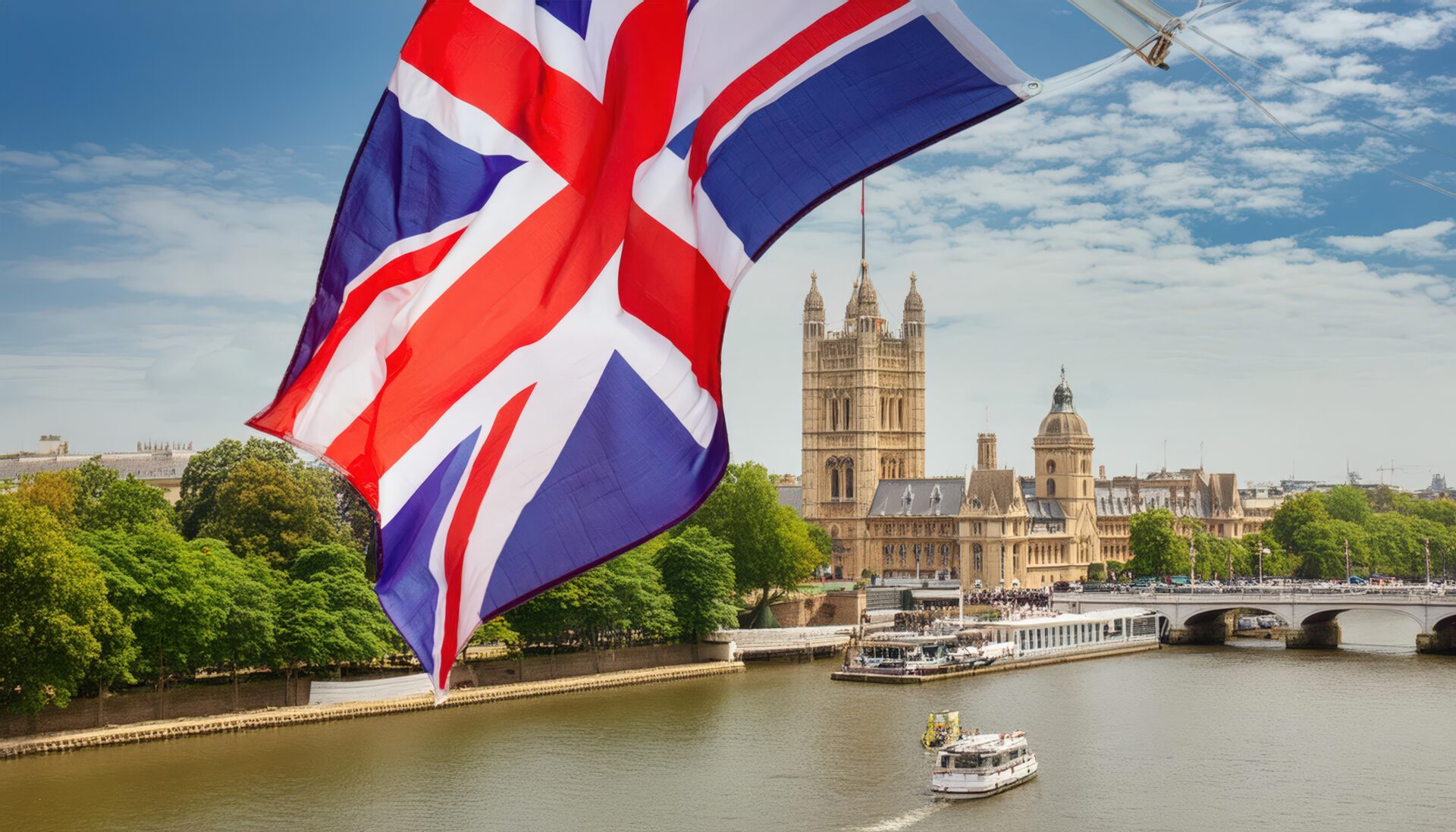 国会議事堂とユニオンジャック