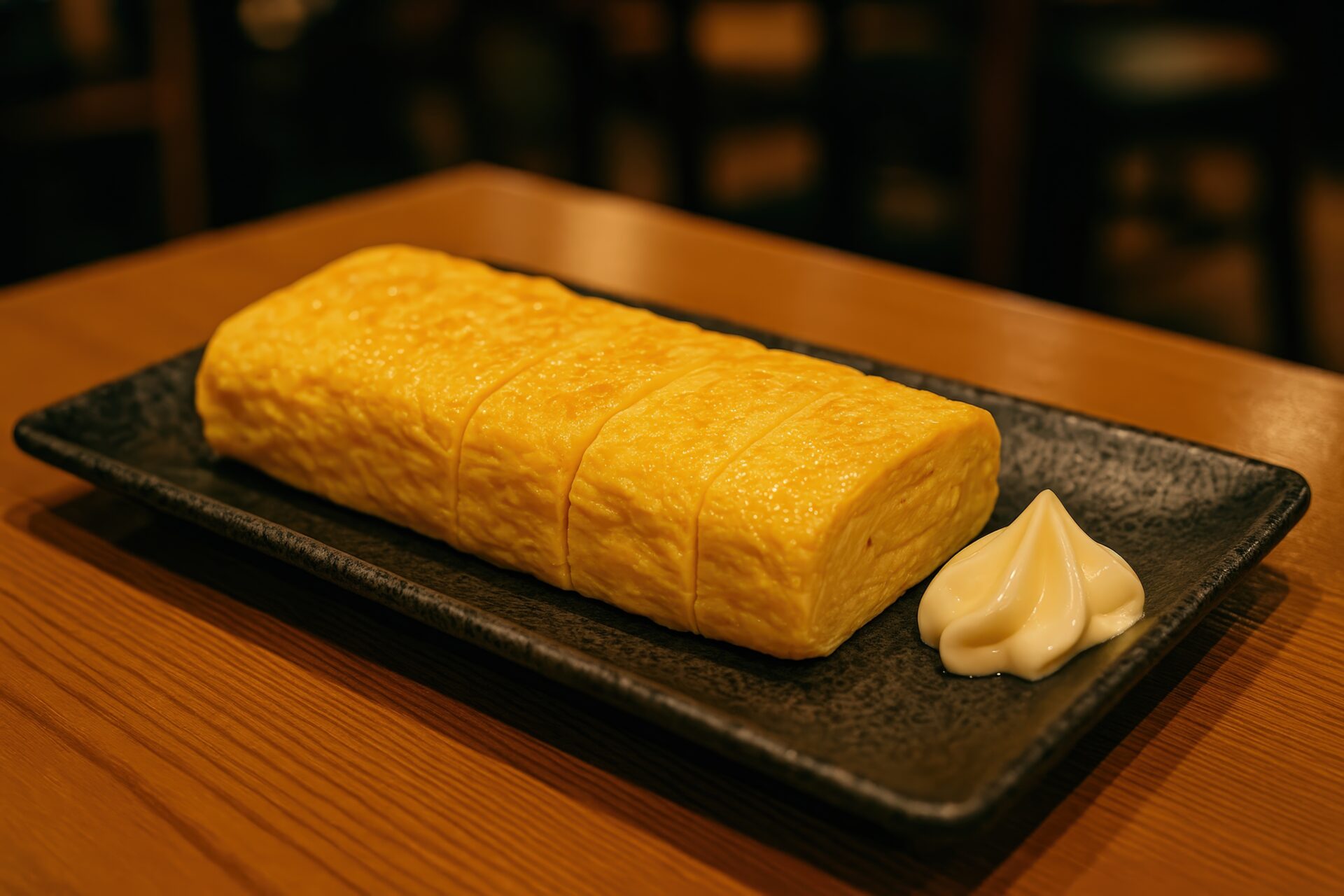 和食店で提供される定番の出汁巻き卵