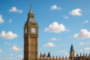 ロンドンの象徴ビッグベンと議事堂の風景