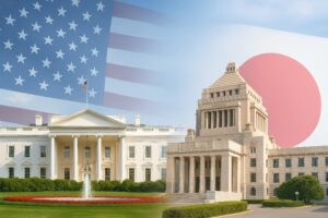 ホワイトハウスと国会議事堂が並ぶ日米の象徴的建築