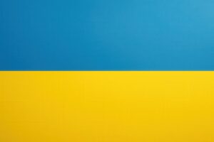 ウクライナ国旗のテクスチャ背景（上青・下黄）