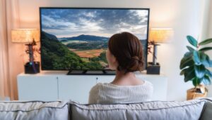 テレビ鑑賞と自然風景 (3)