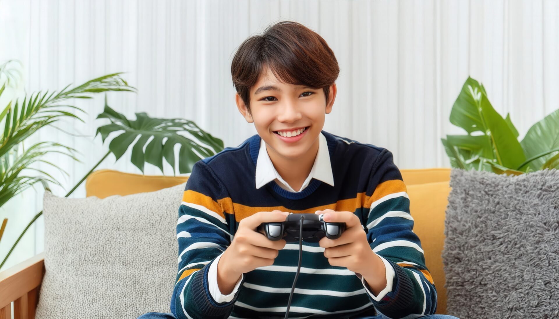 ゲームを楽しむティーン