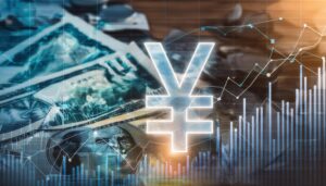 円とドルの為替レートと経済グラフ