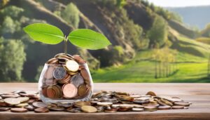 コインと芽の貯金瓶01