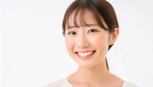 笑顔の女性アップ写真