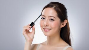 マスカラを持つ女性1