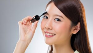 マスカラを持つ女性2