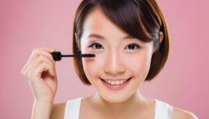 マスカラを持つ女性3