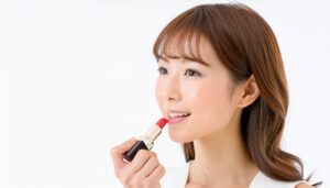 リップを持つ女性4