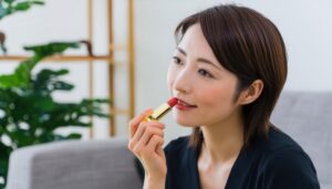 リップを持つ女性9