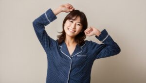 朝のストレッチ1