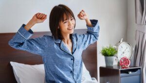 朝のストレッチ2