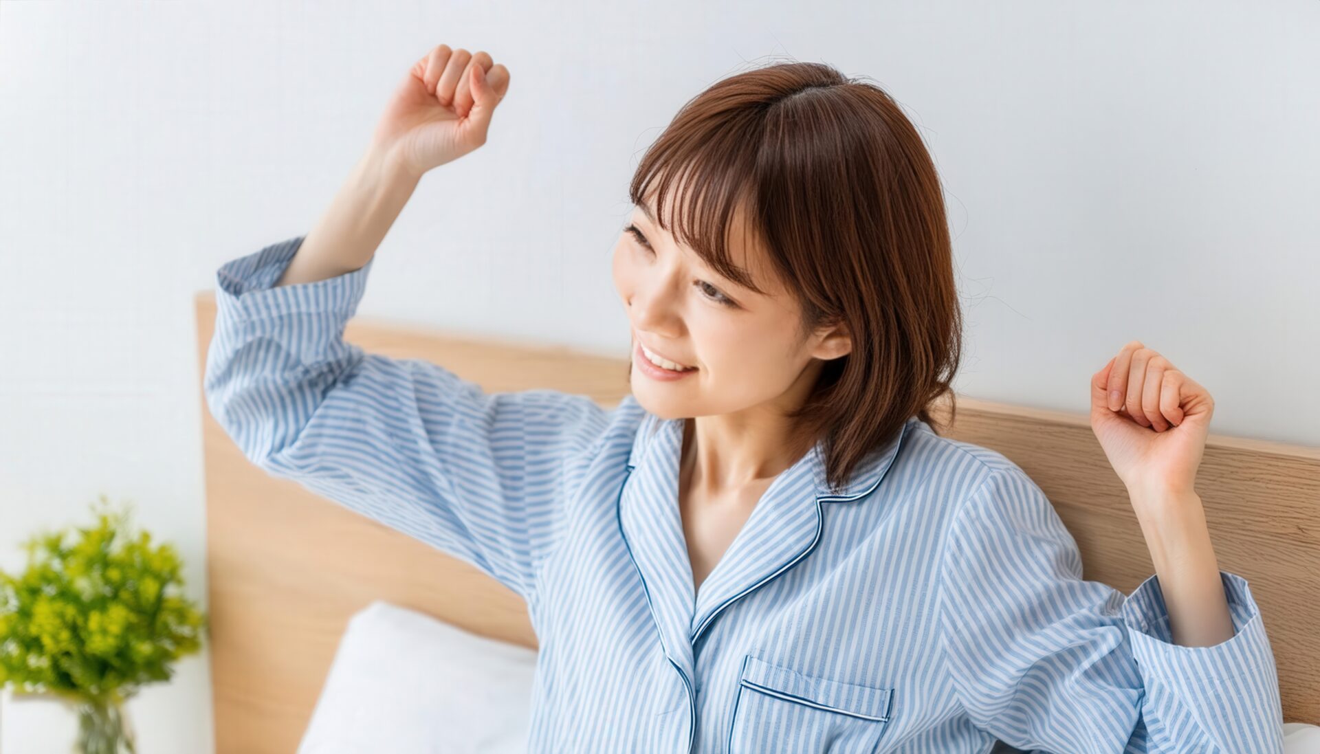 朝のストレッチ4