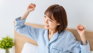 朝のストレッチ4