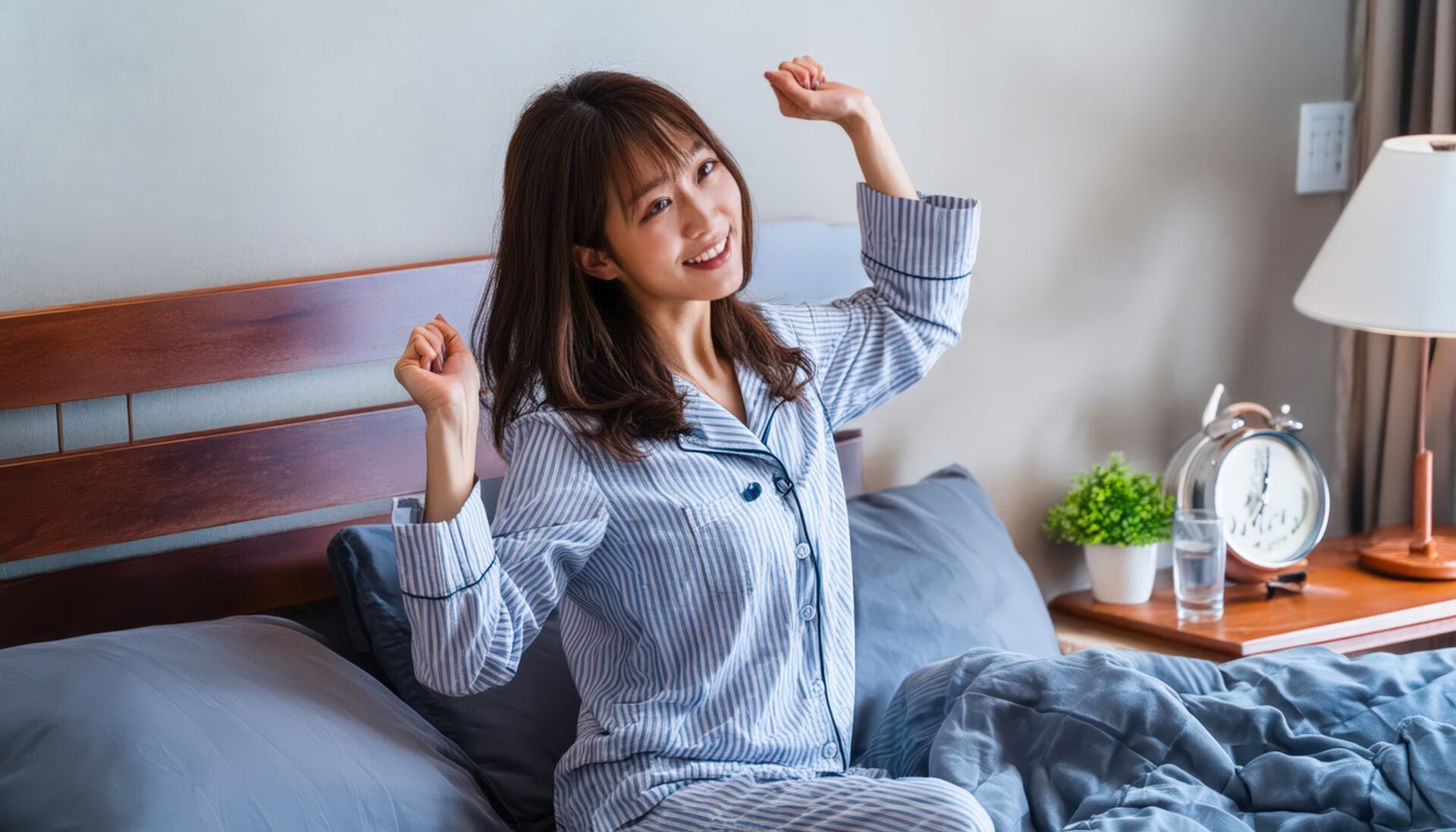 朝のストレッチ6