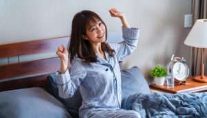 朝のストレッチ6