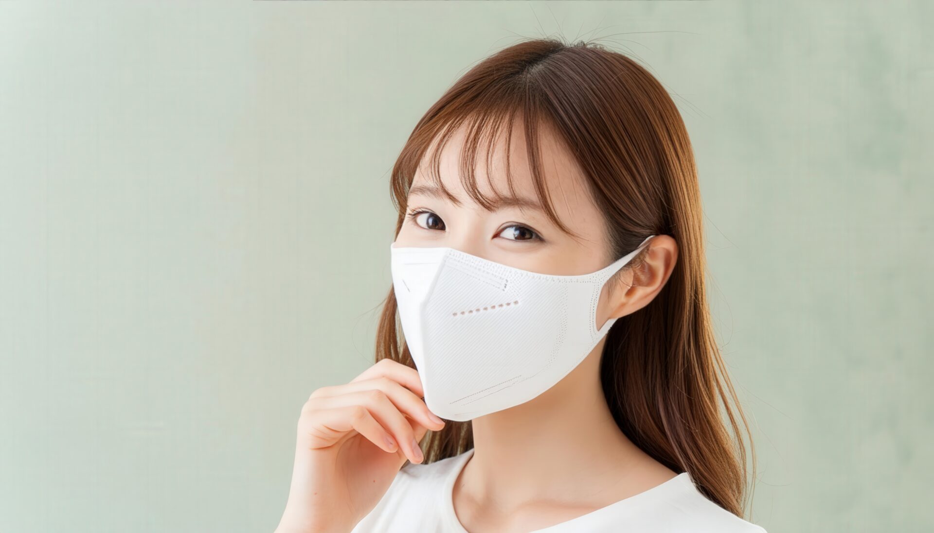 マスクを着けた日常風景