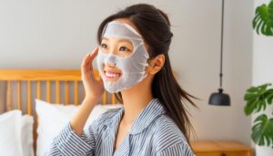 シートマスクをつけた女性8