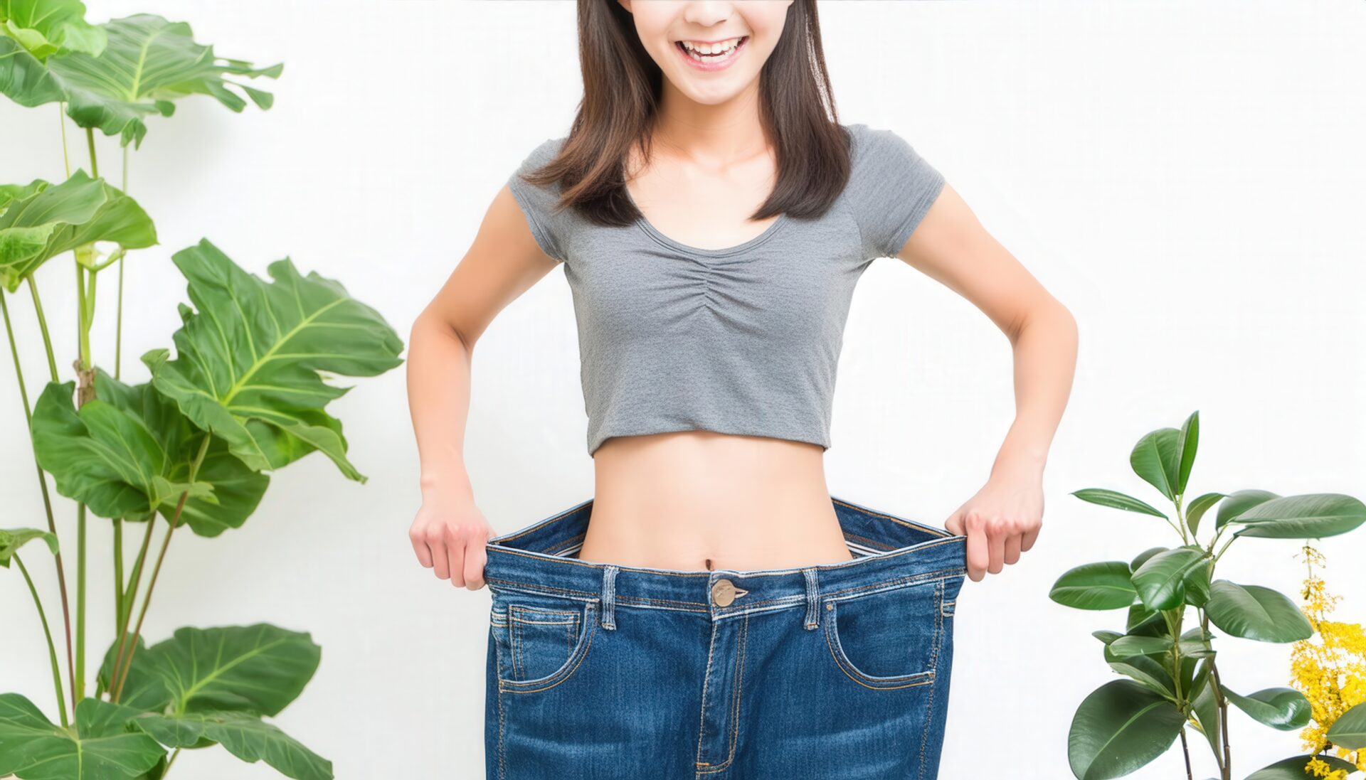 ダイエットの成果を見せる女性4