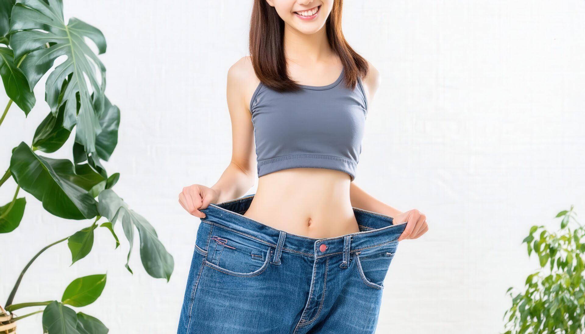 ダイエットの成果を見せる女性5