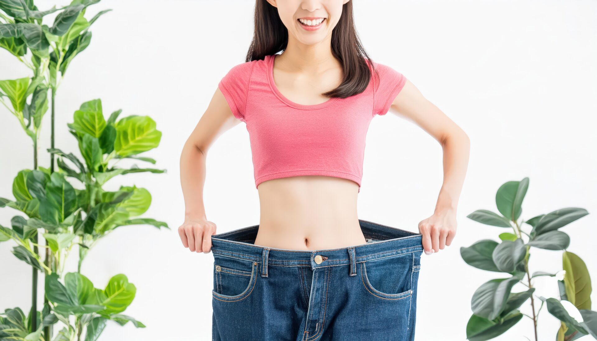 ダイエットの成果を見せる女性7