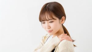 肩に手を置く女性3