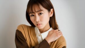 肩を押さえる女性（3）