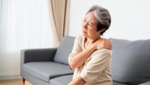 肩こりに悩む女性