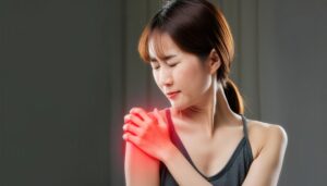 肩こりに悩む女性