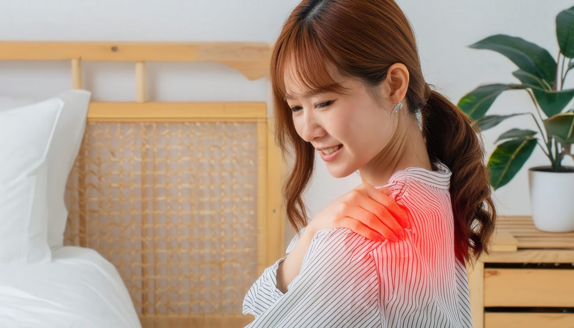 肩こりに悩む女性