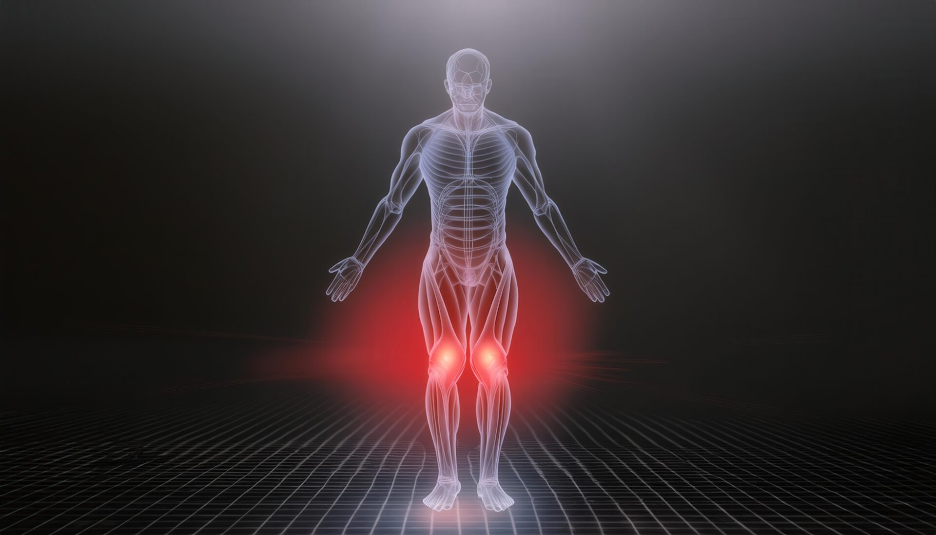 X線風の人体イラスト