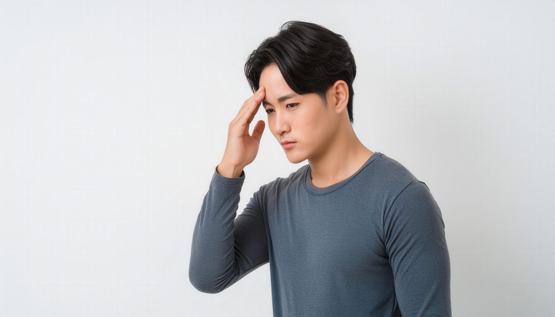 頭痛を感じる男性2