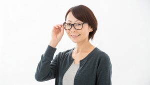 笑顔の女性