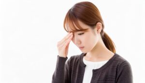 目の疲れを感じる人