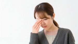 目の疲れを感じる人